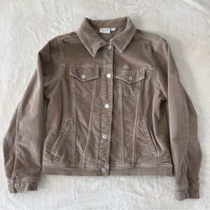 SONOMA Corduroy Jacket Small Tan Stretch Cotton Taupe Classic